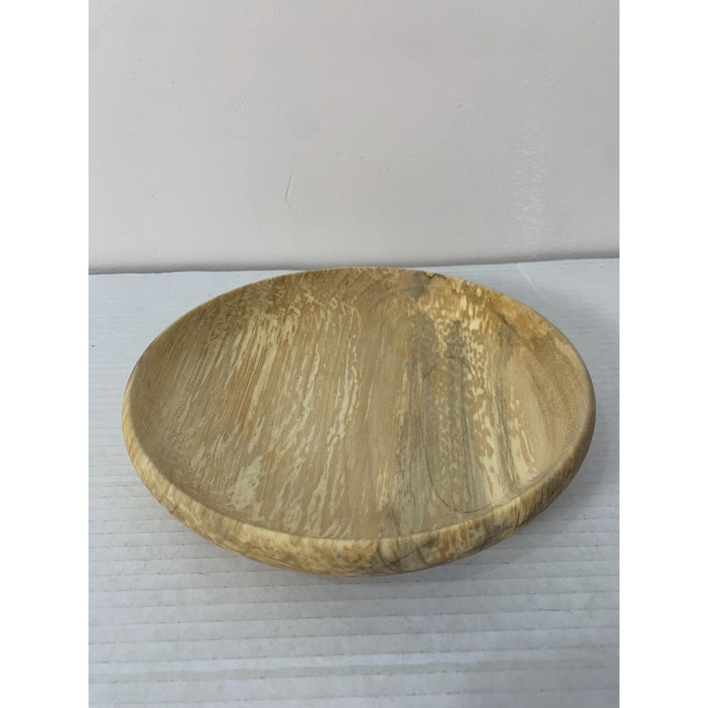 Spalted Maple Handmade Turned Wooden Plate 8.5" Centrepiece